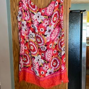Vera Bradley soft fringe scarf pixie blooms